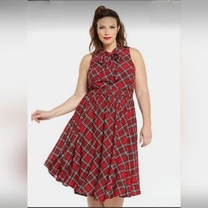 Torrid Retro Chic Red plaid dress